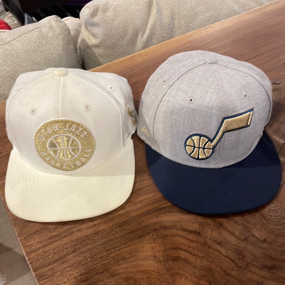 Bundle - Utah Jazz NBA SnapBack hats.